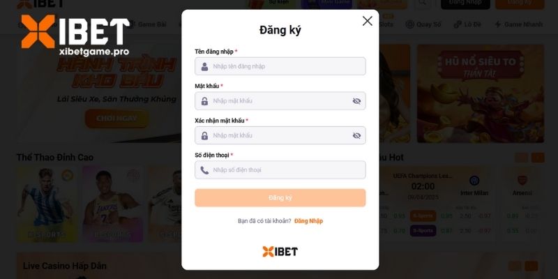 Đặc quyền có 1-0-2 khi đăng ký XIBET