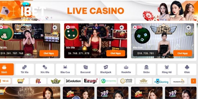 Giới thiệu đôi nét về casino tại nhà cái XIBET